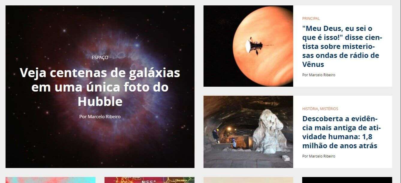 Print da tela inicial do site: Print da tela inicial do site: