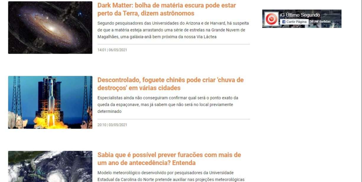 Print da tela inicial do site: Print da tela inicial do site: