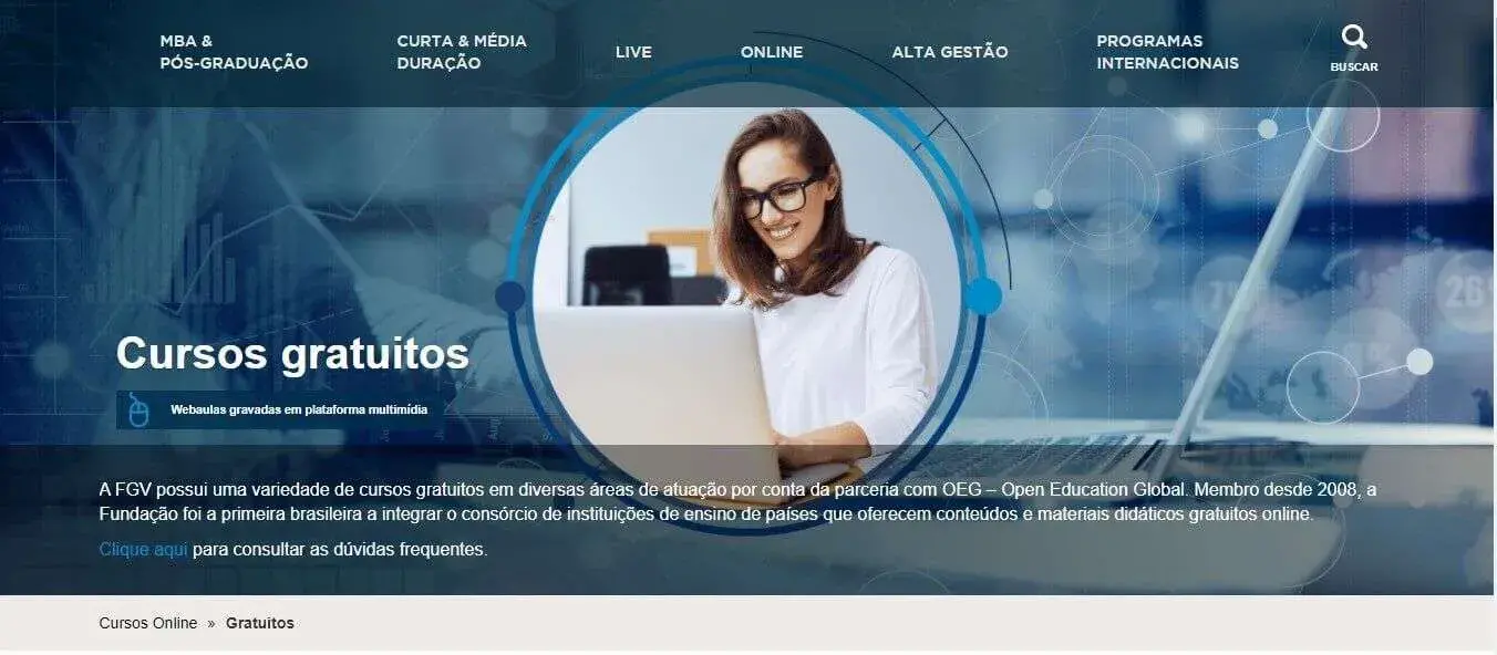 Print da tela inicial do site: Print da tela inicial do site: